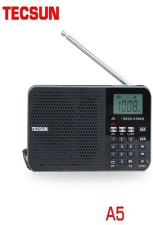 Tecsun A5 Taşınabilir Şarjlı Cep Radyosu Bluetooth Hoparlör FM Radyo MP3 Çalar & Ses Kayıt Cihazı