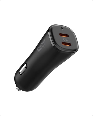 50W USB-C 2 Port Araç içi Hızlı Şarj Aleti PPS Desteği Akım Korumalı Güç Adaptörü Çakmaklık iPhone & Android & iPad & MacBook Type-C PD 3.0 30W + 20W EV502 - ACP08523