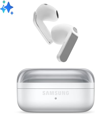 Galaxy Buds4 Bluetooth Kulaklık, Beyaz, Metal Gövde, 1 Yollu Hoparlör, Ultra Net Arama Sesi, Adaptif Gürültü Kontrolü