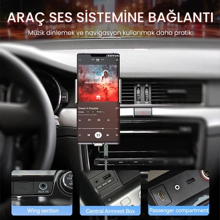 3.5mm Jack TRS Hi-Fi Örgülü AUX Ses Kablosu 3 Metre
