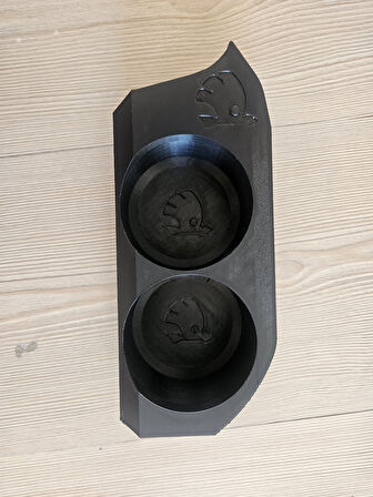 Skoda Octavia Mk1 Bardaklık Logolu Bardak Tutucu Siyah