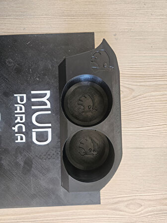 Skoda Octavia Mk1 Bardaklık Logolu Bardak Tutucu Siyah