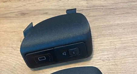 Golf 4 Tuş Düğme Çerçevesi Siyah