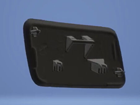 Citroen C5 Mk2 Far Yıkama Kapağı Set Siyah