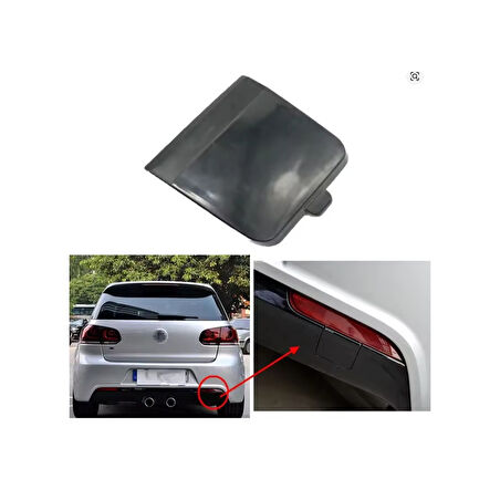 Golf 6 R Tampon Arka Çeki Demiri Kapağı
