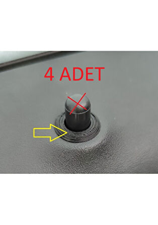 Volvo C30 S40 V50 Kapı Pimi Çerçevesi Kenarlığı 4 Adet