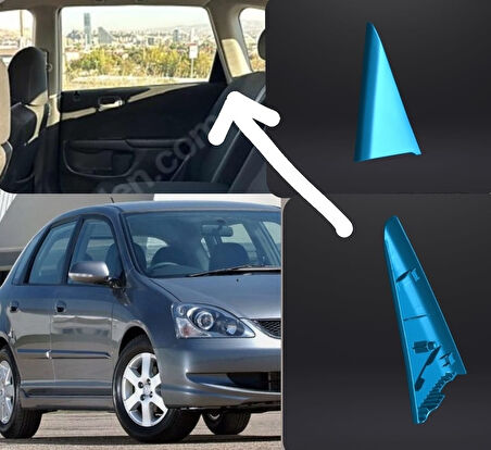 Honda Civic Mk7 Hb 01-05 Arka Kapı Ayna Üçgeni Bakaliti