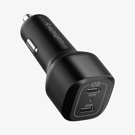 65W USB-C 2 Port Araç içi Hızlı Şarj Aleti PPS Desteği Akım Korumalı Güç Adaptörü Çakmaklık iPhone & Android & iPad & MacBook Type-C - ACP02562