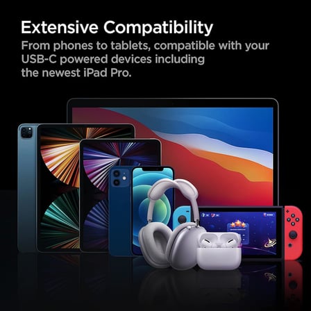 65W USB-C 2 Port Araç içi Hızlı Şarj Aleti PPS Desteği Akım Korumalı Güç Adaptörü Çakmaklık iPhone & Android & iPad & MacBook Type-C - ACP02562