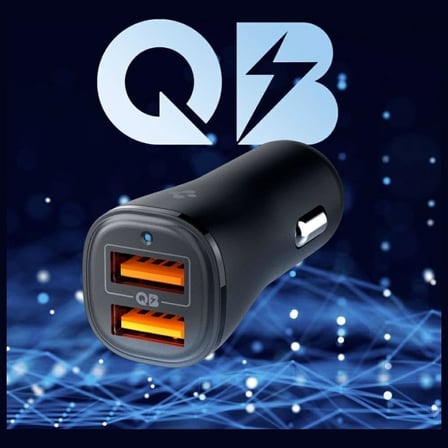 30W USB-A 2 Port Araç içi Hızlı Şarj Aleti 18W + 12W Akım Korumalı Güç Adaptörü Çakmaklık iPhone & Android & iPad Type-C PD EV302 - ACP08700