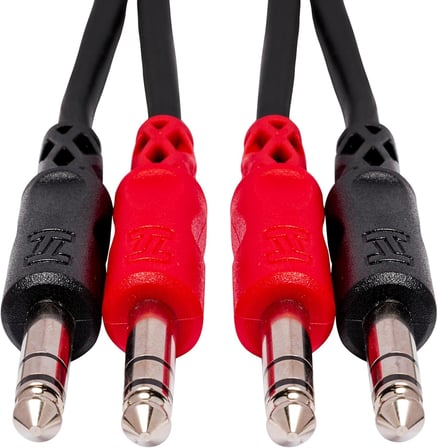 Dual 1/4 inç TRS (M) - 1/4 inç TRS (M) Balanslı Kablo 2 m (CSS-202)