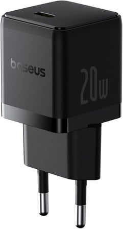 20W Hızlı Şarj Cihazı, Palm 1C USB-C Duvar Adaptörü, BCT Soğutma Teknolojisi ve Akıllı Çip Koruması, Kompakt Şarj Başlığı, Samsung ve iPhone Uyumlu, Siyah