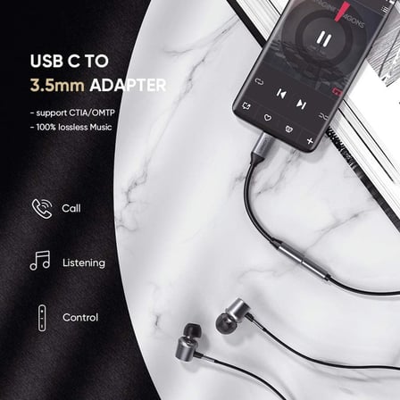 Type-C 3.5mm Çevirici Aux Kablo