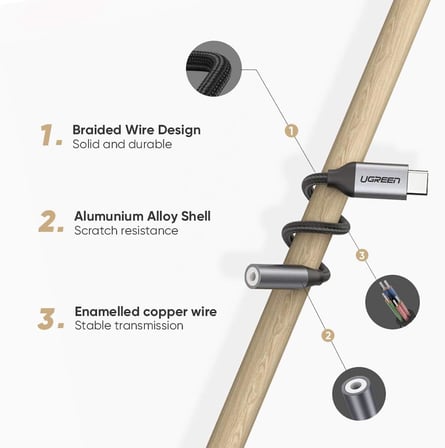 Type-C 3.5mm Çevirici Aux Kablo