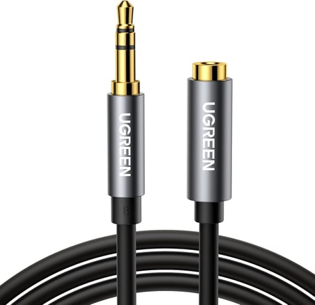 3.5 mm Jack Ses Aux Uzatma Kablosu, Siyah 5 Metre