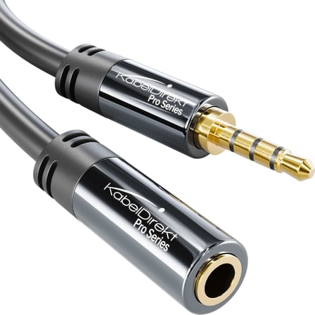 Kırılmaz metal gövdeli kulaklık 3,5mm uzatma kablosu – 2m