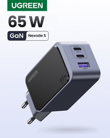 Nexode Air 65W 3-Port GaN Fast Charger EU Hızlı Şarj Adaptörü