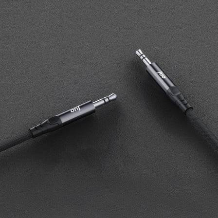 Stereo 3.5mm TRS Jack Örgülü Aux Ses Kablosu 1 Metre