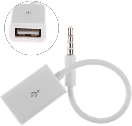USB TO AUX KABLO STEREO DİŞİ SES 3.5MM MP3 PLAYER TELEFON OTG KULAKLIK