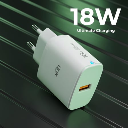 C304 18W QC3.0 USB Şarj Adaptörü Beyaz