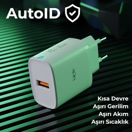 C304 18W QC3.0 USB Şarj Adaptörü Beyaz