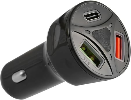 Apera BN72 55W Araç İçi Çakmaklık Hızlı Şarj Aleti PD Quick Charger 2 USB 1 Type-C Çıkış