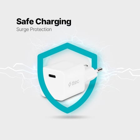 SmartCharger 20W PD Seyahat Hızlı Şarj Aleti Beyaz 2SCP01B