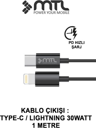 Araç Şarj Aleti Çakmaklık 38W Lightning |Type-C + USB Çift Portlu - Qualcomm QC 4.0 Desteği MT-A1834 Yeşil ile uyumlu