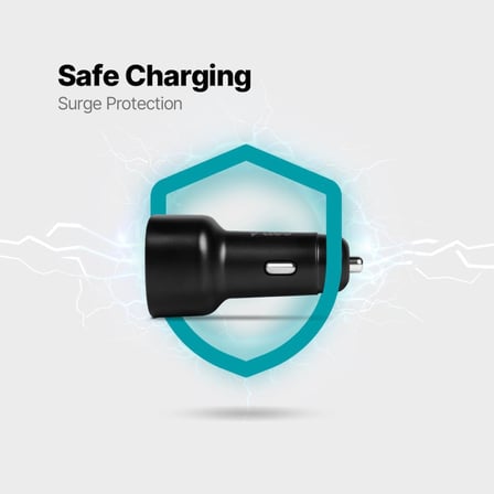 SmartCharger Duo PD 48W Araç Hızlı Şarj Aleti USB-C+USB-A 2CKP02S