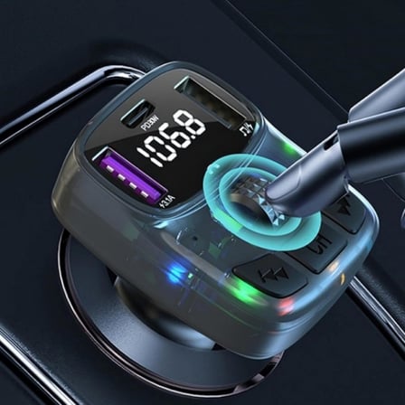 Bluetooth Araç Kiti – FM Transmitter & 30W Hızlı Şarj