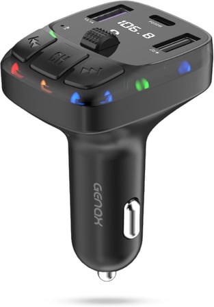 Bluetooth Araç Kiti – FM Transmitter & 30W Hızlı Şarj