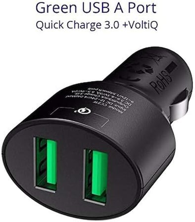 CC2TF Çift USB Çıkışlı Qualcomm QC 3.0 Araç Şarj Cihazı