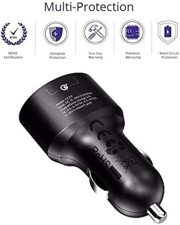 CC2TF Çift USB Çıkışlı Qualcomm QC 3.0 Araç Şarj Cihazı