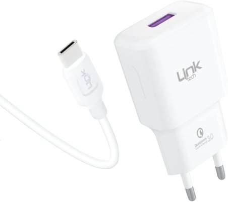 T443e Strong 18W Şarj Aleti ve Type-C USB Kablo Set QC 3.0A