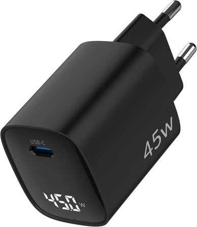 45W GaN Led Ekranlı Type-C PD Şarj Cihazı iPad & Android & Notebook Uyumlu Şarj Aleti