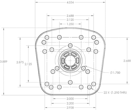 Platform (100x95mm) 368 Universal Sounder Balık Bulucu Mount, Echolot