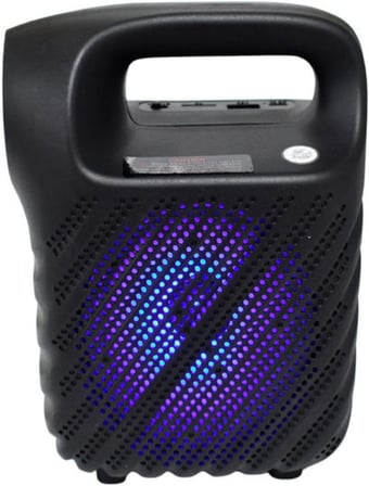 GTS1525 RGB Işıklı 4 inç Taşınabilir Bluetooth Hoparlör FM Radyo Parti Hoparlörü Acil Durum Feneri