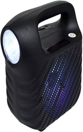GTS1525 RGB Işıklı 4 inç Taşınabilir Bluetooth Hoparlör FM Radyo Parti Hoparlörü Acil Durum Feneri