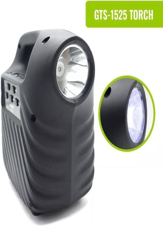GTS1525 RGB Işıklı 4 inç Taşınabilir Bluetooth Hoparlör FM Radyo Parti Hoparlörü Acil Durum Feneri