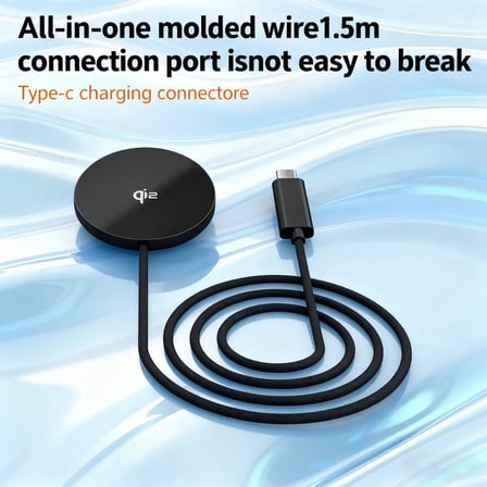 Qi2 Sertifakalı 25W Manyetik Kablosuz Şarj Cihazı, Kablosuz Teknoloji, iOS ve Android ile Uyumlu, Alüminyum Alaşım 4.9MM İncelikte Telefonlar ve Kulaklıklar için
