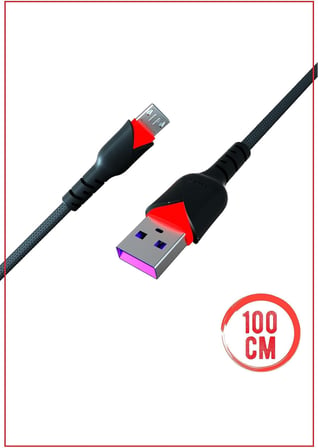 C91 2.0 MAH MİCRO 1 MT GÜL DESENLİ KABLO Araç Şarjı, STANDART