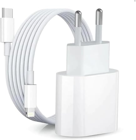 ETA-06LT 20W Gerçek Güç PD QC 4.0 Destekli Hızlı Şarj Adaptörü ve 1 Metre Type-C to Lightning Kablo Seti iPhone 11/12/13/14 Pro ve Pro Max ile Uyumlu
