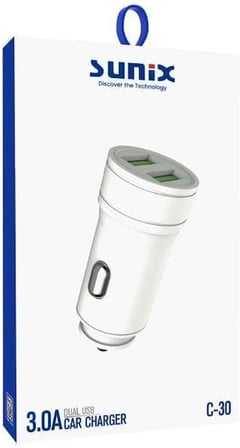 3.0A Çift USB Port Araç İçi Telefon Şarjı C-30