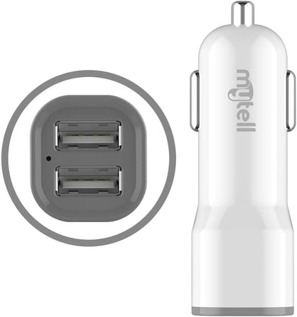 Universal Universal Araç Şarjı MY-A5 USB Başlık 2 USB'li 2100 mAh, Beyaz