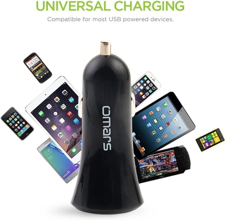 Novoo 3.4A 17W Çift USB Çıkışlı Araç Şarj Cihazı