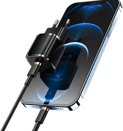 Rapid 20W USB-C Mini PD Hızlı Şarj Cihazı Güç Adaptörü ve 1 metre Iphone şarj kablosu L23 - BLT-00