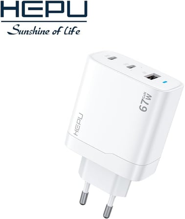 HP-C32 67W USB-C GaN Güç Adaptörü –Type-C Kablo Dahildir