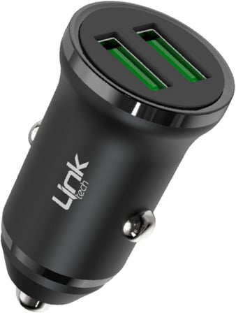C480e 12W 2x USB Araç İçi Şarj Adaptörü (Başlık) Siyah