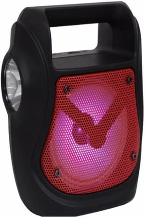 Işıklı 4" Taşınabilir 5w Bluetooth Hoparlör El Fenerli Fm Radyo Usb/tf/aux Destekli Extra Bass