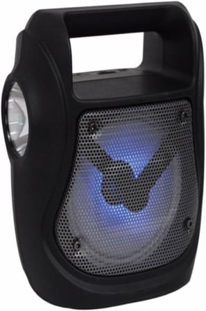 Işıklı 4" Taşınabilir 5w Bluetooth Hoparlör El Fenerli Fm Radyo Usb/tf/aux Destekli Extra Bass